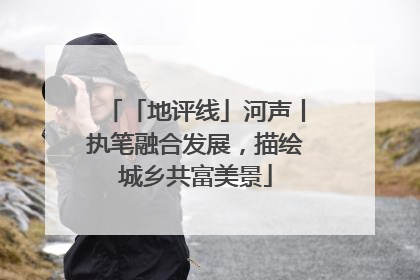 「地评线」河声丨执笔融合发展，描绘城乡共富美景