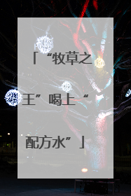“牧草之王”喝上“配方水”