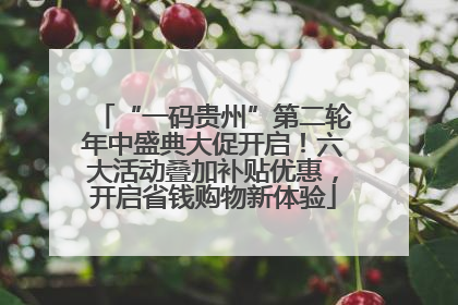 “一码贵州”第二轮年中盛典大促开启！六大活动叠加补贴优惠，开启省钱购物新体验
