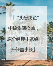 “头号央企”中核集团换帅，原总经理申彦锋升任董事长