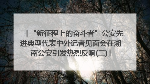 “新征程上的奋斗者”公安先进典型代表中外记者见面会在湖南公安引发热烈反响(二)