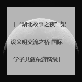 “湖北故事之夜”架设文明交流之桥 国际学子共叙东游情缘
