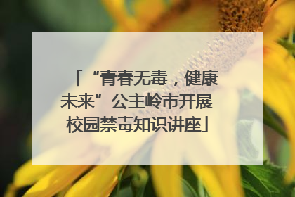 “青春无毒，健康未来”公主岭市开展校园禁毒知识讲座