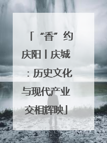 “香”约庆阳丨庆城：历史文化与现代产业交相辉映
