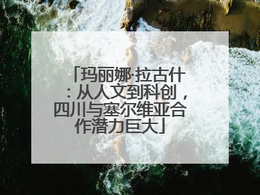 玛丽娜·拉古什：从人文到科创，四川与塞尔维亚合作潜力巨大