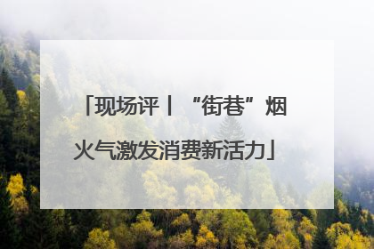 现场评丨“街巷”烟火气激发消费新活力