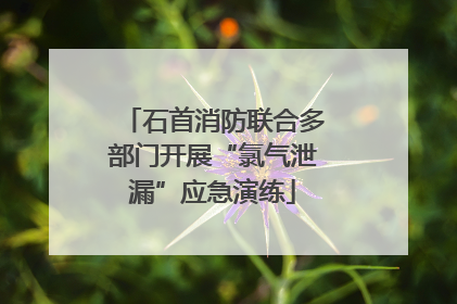 石首消防联合多部门开展“氯气泄漏”应急演练