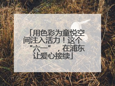 用色彩为童悦空间注入活力！这个“六一”，在浦东让爱心接续