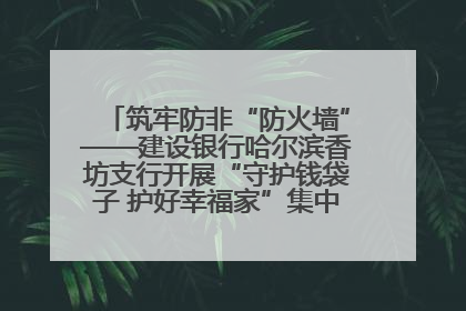 筑牢防非“防火墙”——建设银行哈尔滨香坊支行开展“守护钱袋子 护好幸福家”集中宣传日活动