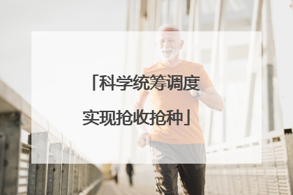 科学统筹调度实现抢收抢种