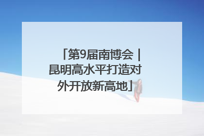 第9届南博会｜昆明高水平打造对外开放新高地