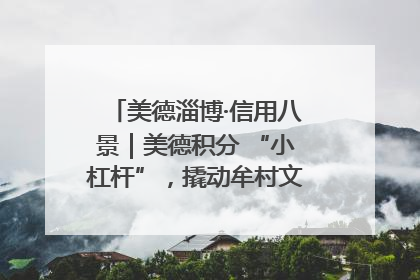 美德淄博·信用八景｜美德积分 “小杠杆”，撬动牟村文明 “大能量”