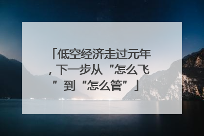 低空经济走过元年，下一步从“怎么飞”到“怎么管”
