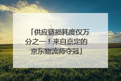 供应链损耗度仅万分之一！来自嘉定的京东物流师夺冠