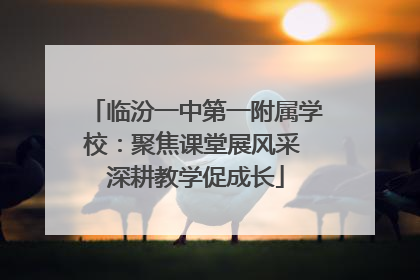 临汾一中第一附属学校：聚焦课堂展风采 深耕教学促成长
