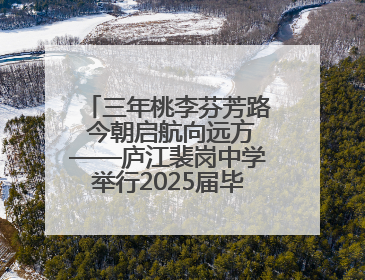 三年桃李芬芳路 今朝启航向远方——庐江裴岗中学举行2025届毕业典礼