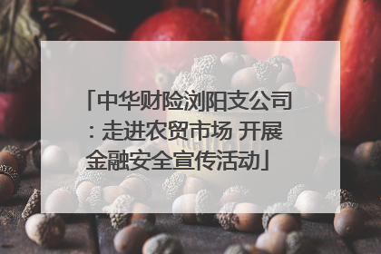 中华财险浏阳支公司：走进农贸市场 开展金融安全宣传活动