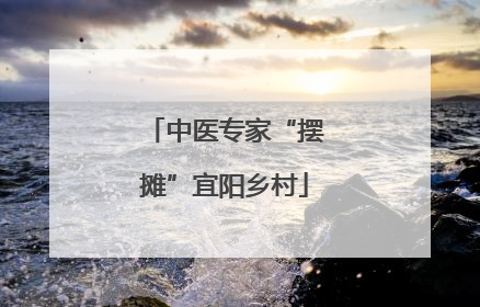 中医专家“摆摊”宜阳乡村