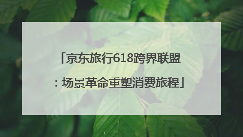 京东旅行618跨界联盟：场景革命重塑消费旅程