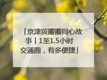 京津冀瓣瓣同心故事丨1至1.5小时交通圈，有多便捷