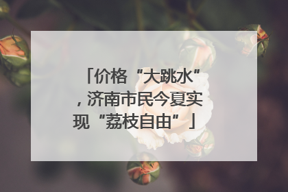 价格“大跳水”，济南市民今夏实现“荔枝自由”
