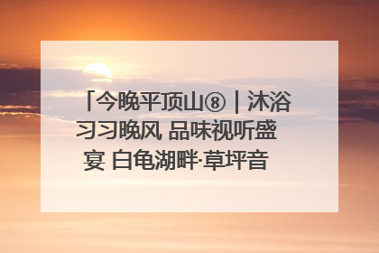 今晚平顶山⑧｜沐浴习习晚风 品味视听盛宴 白龟湖畔·草坪音乐会激情上演