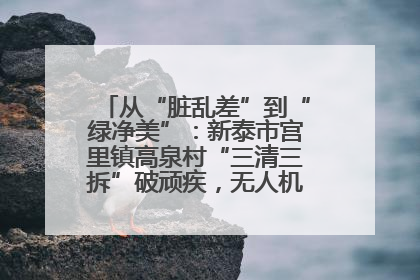 从“脏乱差”到“绿净美”：新泰市宫里镇高泉村“三清三拆”破顽疾，无人机“天眼”护新颜