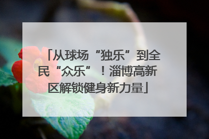从球场“独乐”到全民“众乐”！淄博高新区解锁健身新力量