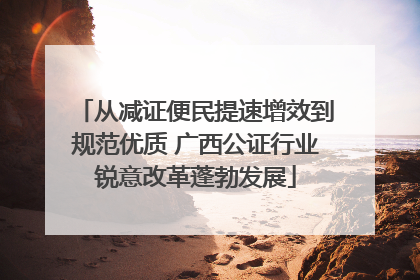 从减证便民提速增效到规范优质 广西公证行业锐意改革蓬勃发展