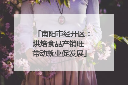 南阳市经开区：烘焙食品产销旺 带动就业促发展