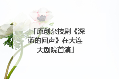 原创杂技剧《深蓝的回声》在大连大剧院首演