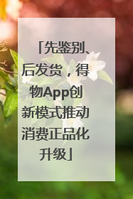先鉴别、后发货，得物App创新模式推动消费正品化升级