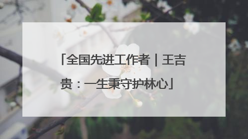 全国先进工作者｜王吉贵：一生秉守护林心