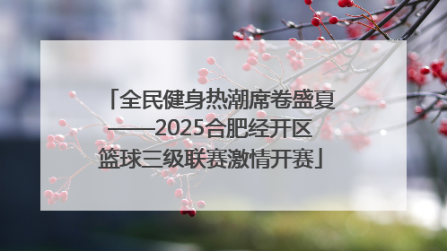 全民健身热潮席卷盛夏——2025合肥经开区篮球三级联赛激情开赛