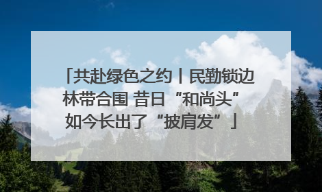 共赴绿色之约丨民勤锁边林带合围 昔日“和尚头”如今长出了“披肩发”