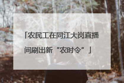 农民工在同江大岗直播间刷出新“农时令”