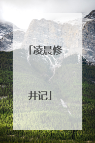 凌晨修井记