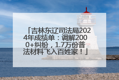 吉林东辽司法局2024年成绩单：调解2000+纠纷，1.7万份普法材料飞入百姓家！