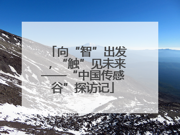 向“智”出发，“触”见未来——“中国传感谷”探访记