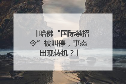 哈佛“国际禁招令”被叫停，事态出现转机？