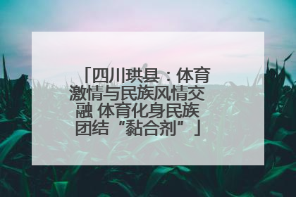 四川珙县：体育激情与民族风情交融 体育化身民族团结“黏合剂”