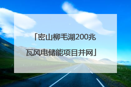 密山柳毛湖200兆瓦风电储能项目并网