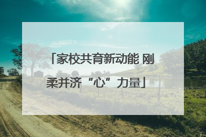 家校共育新动能 刚柔并济“心”力量