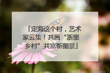 定海这个村，艺术家云集！共画“浙里乡村”共富新图景