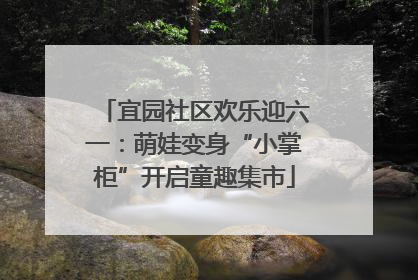宜园社区欢乐迎六一：萌娃变身“小掌柜”开启童趣集市