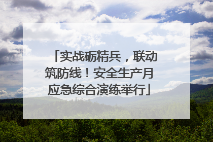 实战砺精兵，联动筑防线！安全生产月应急综合演练举行
