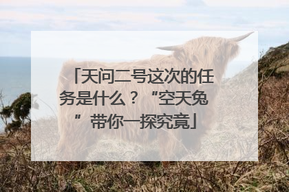天问二号这次的任务是什么？“空天兔”带你一探究竟