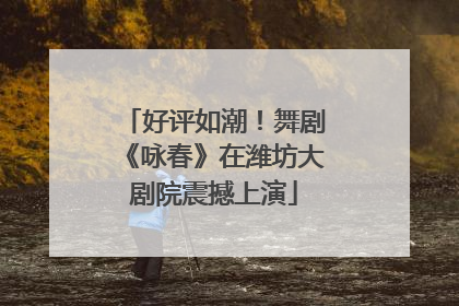 好评如潮！舞剧《咏春》在潍坊大剧院震撼上演