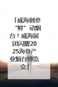 威海刺参“鲜”动烟台！威海展团闪耀2025海参产业烟台博览会
