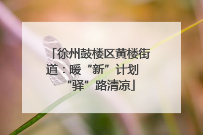 徐州鼓楼区黄楼街道：暖“新”计划 “驿”路清凉